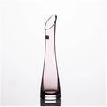Axyaa Oblique Glass Vase for Flowers - Modern Desk Home Decor
