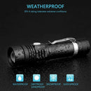 Axya 8000LM Zoomable USB Rechargeable LED Flashlight with T6/L2/V6 LEDs