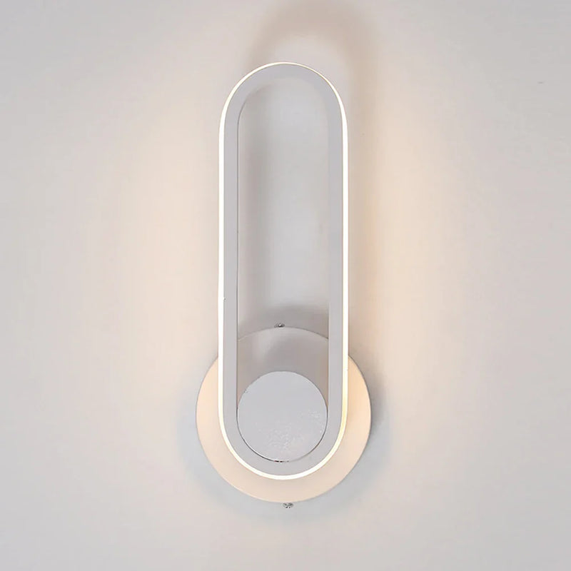 Axyaa Modern 12W LED Wall Lamp 330° Rotatable Bedside Sconce Indoor Lighting