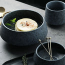 Axya Stone Grey Ceramic Bowl - Wholesale Dropshipping - Kinglang Solid Design
