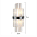Axyaa Crystal Wall Lamp: Luxe Lighting for Bedroom, Living Room, Staircase, Aisle, Hotel, Bedside