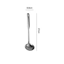 Axyaa Stainless Steel Kitchen Colander Ladle Skimmer Strainer Utensils