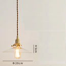 Axyaa Copper LED Pendant Lights | Japanese Style Glass Ball Vintage Hanging Lamp