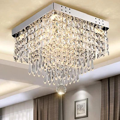Axyaa Mini Crystal Ball Chandelier for Dining Kitchen Bar Hallway LED Luster
