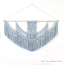 Axyaa Hand Woven Macrame Wall Hanging Tapestry - Bohemian Home Decor
