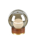 Axyaa Wooden Glass Table Lamp for Modern Living Room & Bedroom