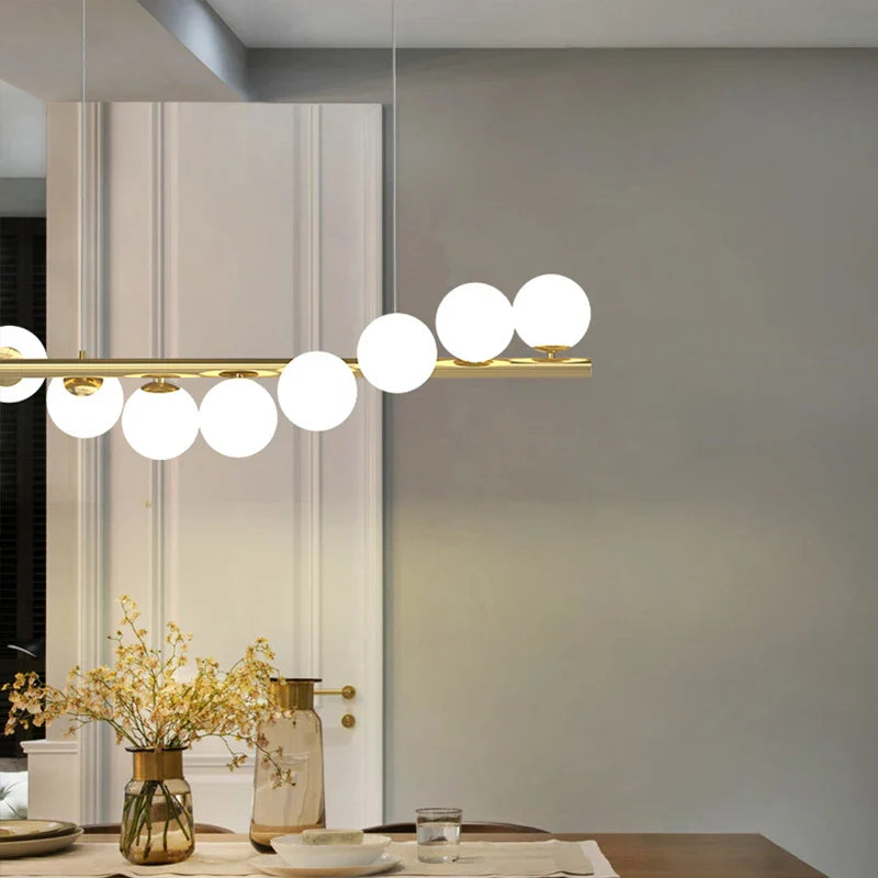 Nordic Glass G9 Pendant Lights by Axyaa - Gold Hanging Light for Home Decor