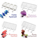 Axyaa 4-Cavity Silicone Ice Cream Mold for Baking and Popsicles