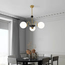 Axyaa Glass Ball Chandelier - Luxury Nordic Design for Living Room Lighting