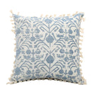 Axyaa Blue Tassel Cushion Cover - Boho Retro Style Home Decor