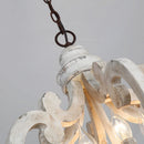 Axyaa Modern White Chandelier for Baby Room Nursery and Kids Bedroom