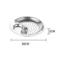 Axyaa Stainless Steel Dumpling Plate with Dipping Saucer and Snack Dish