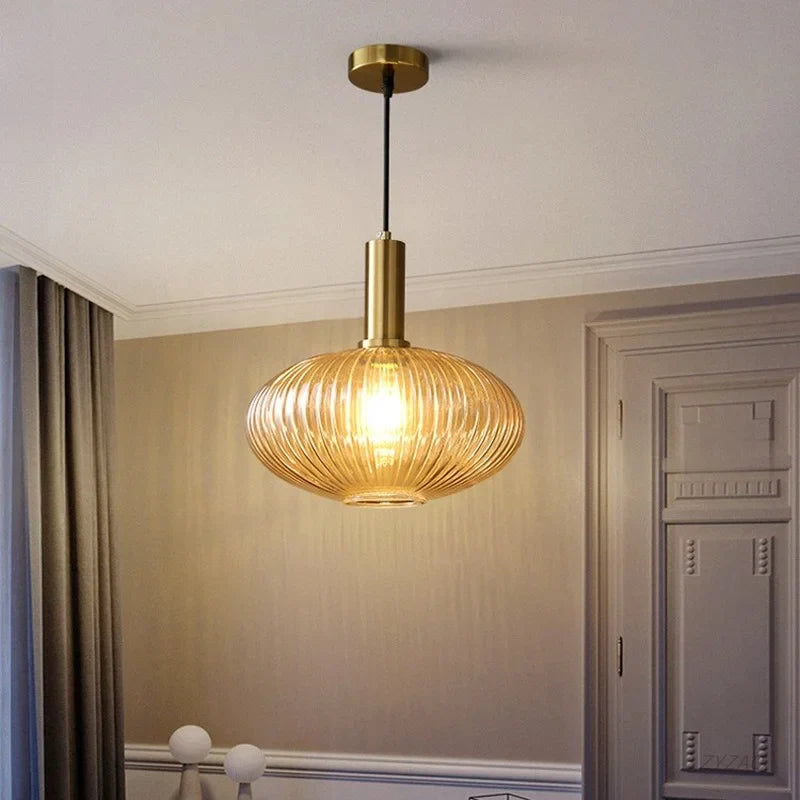 Axyaa Nordic Glass Pendant Lights for Bedroom and Kitchen