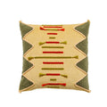 Axyaa Pink Rainbow Tufted Diamond Pillow Cover for Living Room Girls Room