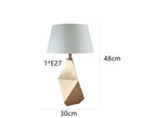 Axyaa Gold Table Lamps for Living Room & Bedroom - Modern E27 Bedside Lamp