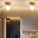 Axyaa Round Glass Ball Ceiling Light - Nordic Design for Modern Home Decor