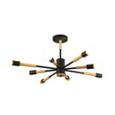 Axyaa Modern LED Wooden Ceiling Light with E27 Bulb for Livingroom & Bedroom