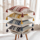 Axyaa Boho Decor Tufted Jacquard Pillow Cover for Home Sofa Bed