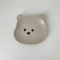 Axyaa Kawaii Bear Ceramics Bowl Plate Set - Cute & Korean-Inspired Tableware
