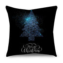 Axyaa Christmas Polyester Cushion Cover - Tree Gifts Print - Xmas Home Decor