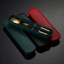 Axyaa Stainless Steel Cutlery Set with Box - Travel Friendly Utensils