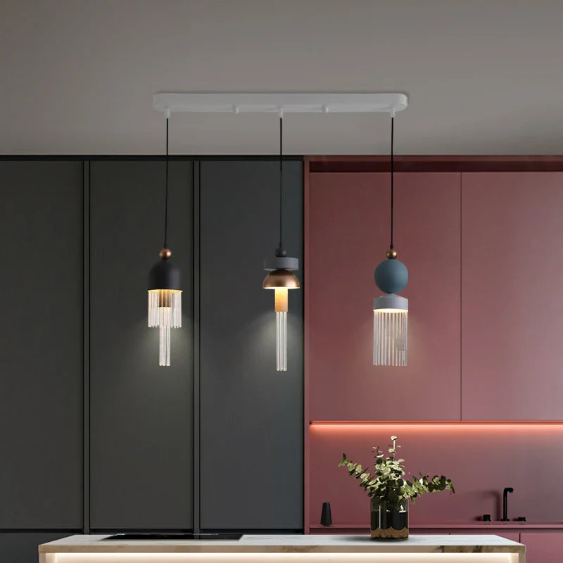 Axyaa Nordic Italian Tassel Pendant Lights - Modern Bedroom Restaurant Hanging Lamp