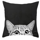 Axyaa Cartoon Dog Cat Printed Cushion Cover for Kid Room Decor 45X45CM