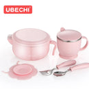 Axyaa Kids Insulation Bowl & Cup Set - Suction Cups, Baby Tableware