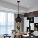 Axyaa Modern Black Aluminum Pendant Light Chandelier for Bedroom Kitchen Loft Decor