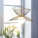Axyaa Luxury Metal Pendant Ceiling Lamp Adjustable LED Suspension Hanging lamp