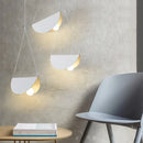 Axyaa Glider Metal Origami Pendant Light White for Cafe Dinning Room
