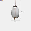 Axyaa Nordic Glass LED Pendant Lights - Modern Hanging Light for Dinning Living Room