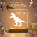 Axyaa Dinosaur Nightlight USB 3D Lamp Customized Name Kids Gift