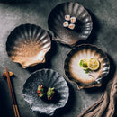 Axya Ceramic Shell Plate for Dinner, Kimchi, and Snacks in Multifunctional Design