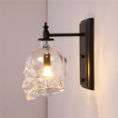 Axya Skull Glass Wall Lamp - Modern Industrial Vintage LED Sconce Light