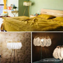 Axyaa Modern Minimalist Feather Floor Lamp for Living Room Girls Room