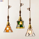 Axyaa Glass LED Pendant Lights 4W Dinning Living Room Japanese Vintage Hanging Light