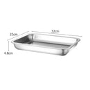 Axyaa Stainless Steel Baking Pan Cooling Rack Grid Bread Pastry Tray BBQ Oil Filter