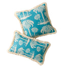 Axyaa Summer Beach Cushion Cover with Tassels for Home Decor