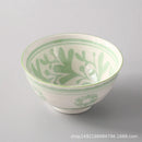 Axyaa Wind Ceramic Salad Bowl Set - Stylish Threaded Rice Bowls for Home