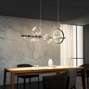 Axyaa Glass Bubble Chandelier Light for Dining Room and Store
