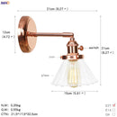 Axyaa White Ceramic LED Wall Sconce Switch Nordic Modern Wall Lamp
