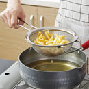 Axyaa Pasta Colander Stainless Steel Skimmer French Fries Strainer Spoon