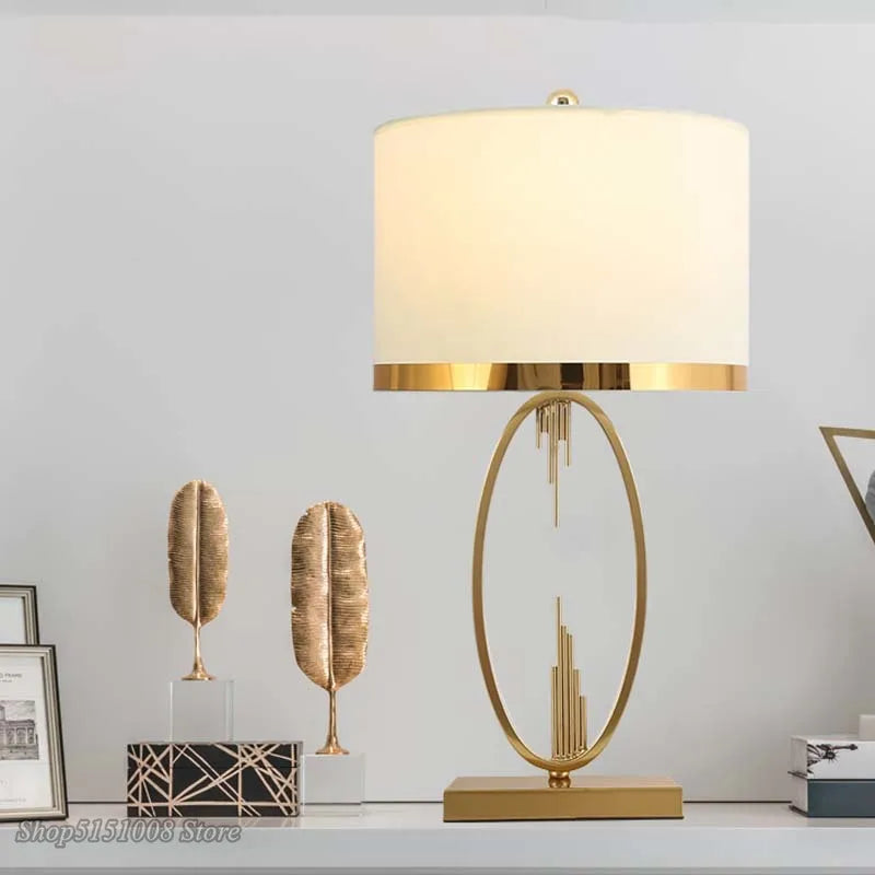 Axyaa Metal Pipe Table Lamp: Modern Nordic Living Room Decor Lighting