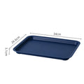 Axyaa Rectangular Nordic Plastic Tray for Tea Fruit Dessert Serving - Kitchen Dining Organizer