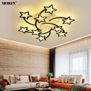 Axya LED Chandelier Lights Remote Control Modern Acrylic Home Lighting