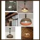Axyaa Vintage Metal Rope Pendant Light Chandelier for Kitchen Dining Room