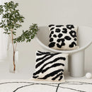 Axyaa Velvet Abstract Art Cushion Cover for Sofa, Chair, Bed - 45x45cm