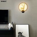 Axya LED Wall Lamps: Modern Dimmable Indoor Lighting for Kids' Bedroom, Living Room, Aisle