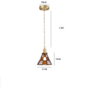 Axyaa Copper LED Glass Pendant Lamp Nordic Modern Style Dining Bedroom Light